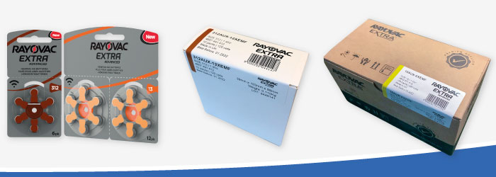 Rayovac förpackningsstorlekar