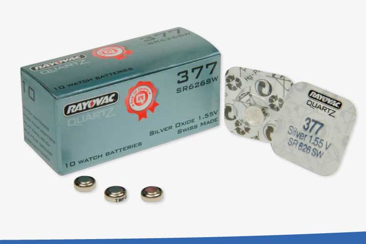 Rayovac klockbatterier SR silveroxid